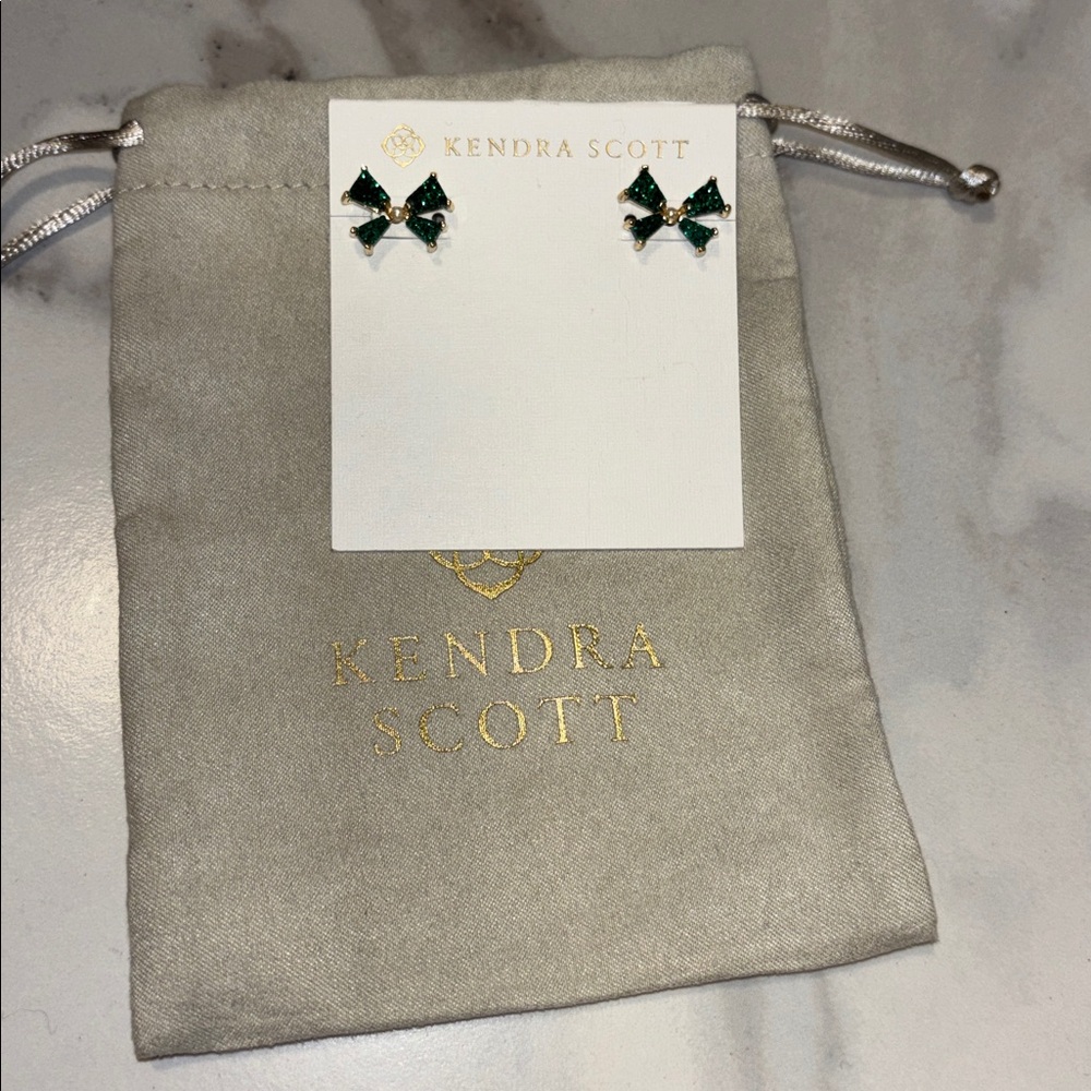 Kendra Scott Blair Gold Bow Earrings
